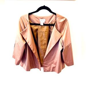 Women's Dusty Pink Satin Jacket